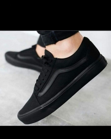 Unisex Black vans casual shoes